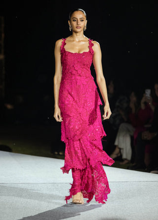 Fuchsia pink mischa gown