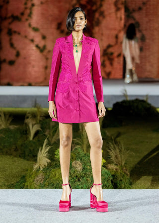 Fuchsia mindy blazer dress