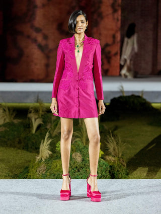 Fuchsia mindy blazer dress