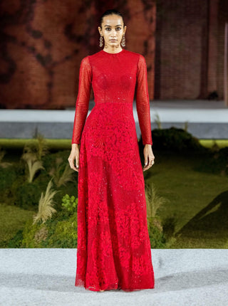 Red anna gown