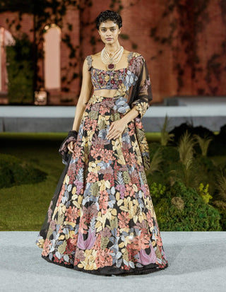 Black marxii lehenga set