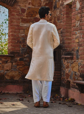 Roopangarh Ivory Kurta And Salwar by Ankit V Kapoor available on Indiaspopup.com