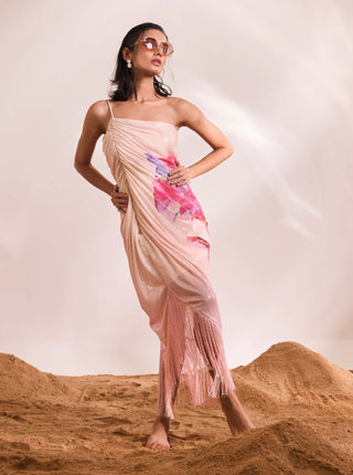 Blossom Pink Sequin Dress by Divya Aggarwal available on Indiaspopup.com