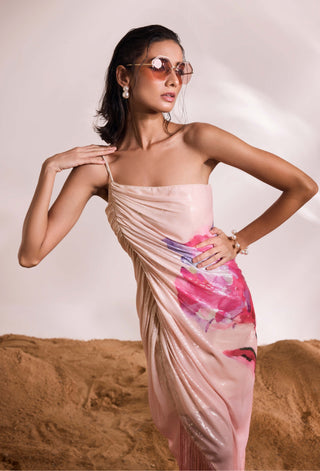 Blossom Pink Sequin Dress by Divya Aggarwal available on Indiaspopup.com