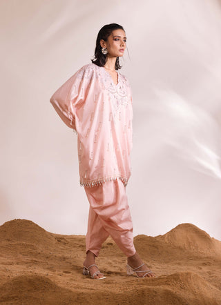 Orion Pink Kaftan And Pants by Divya Aggarwal available on Indiaspopup.com