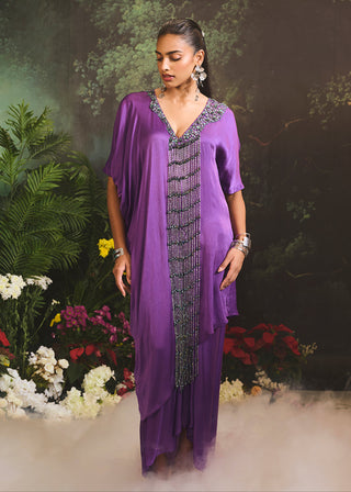 Sage purple kurta and skirt