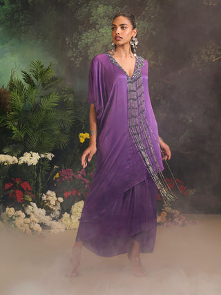 Sage purple kurta and skirt