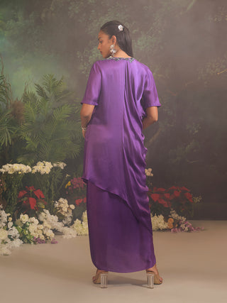 Sage purple kurta and skirt