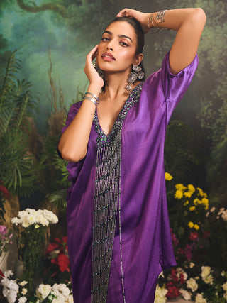 Sage purple kurta and skirt