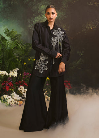 Azalea black shirt and flared pants