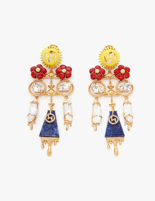 Gold feriae earrings