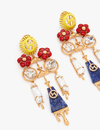 Gold feriae earrings