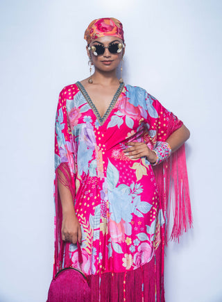 Fuchsia pink dream kaftan