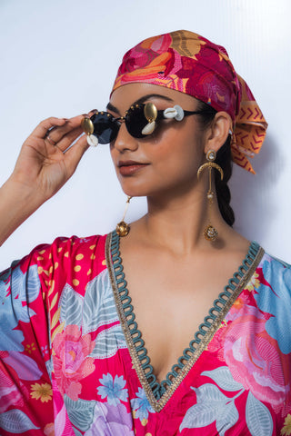 Fuchsia pink dream kaftan