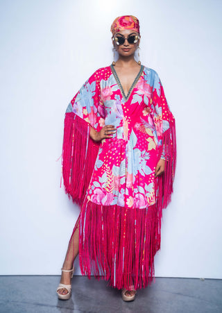 Fuchsia pink dream kaftan