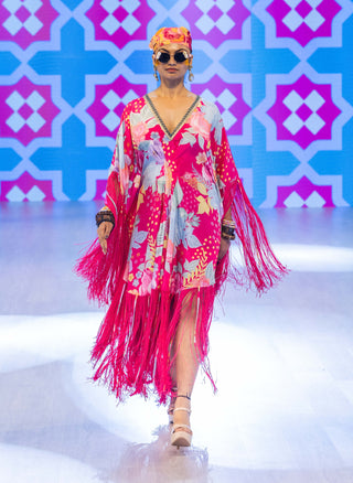 Fuchsia pink dream kaftan