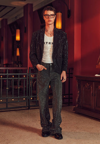 Magnus black blazer and pant set