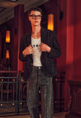 Magnus black blazer and pant set