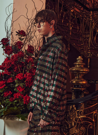 Magnus black shirt and trouser