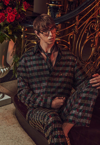 Magnus black shirt and trouser