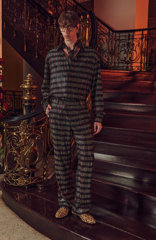 Magnus black shirt and trouser