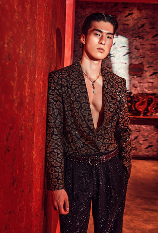 Aurelio black blazer and trouser