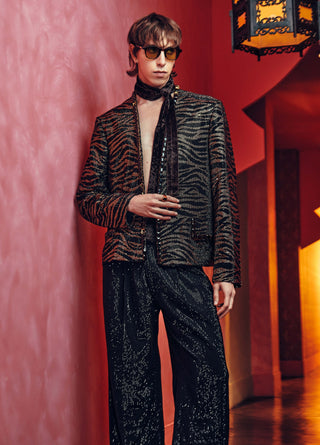 Caelan black jacket and trouser