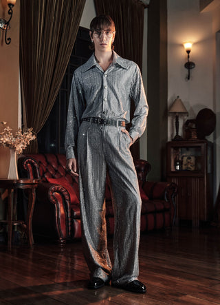 Julien blue shirt and trouser