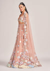 Aisha Rao-Peach Embellished Lehenga Set-INDIASPOPUP.COM