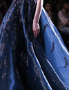 Dolly J-Dione Navy Metallic Gown-INDIASPOPUP.COM
