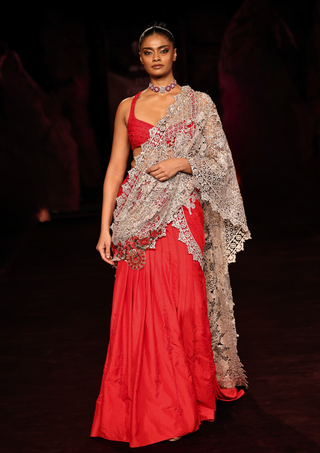 Rohita draped sari set
