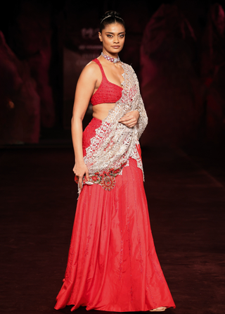 Rohita draped sari set