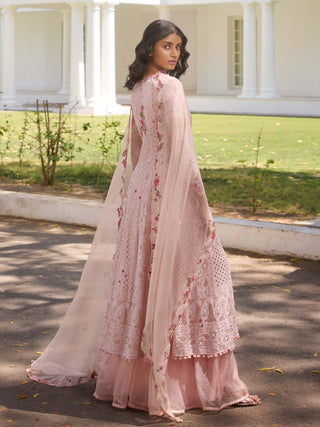 Ariyana pink kurta and sharara set