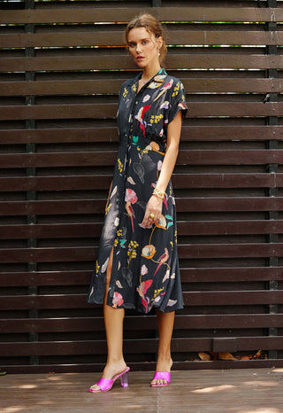 Eden printed shirt dress