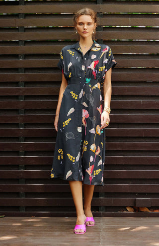 Eden printed shirt dress