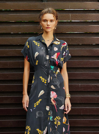 Eden printed shirt dress