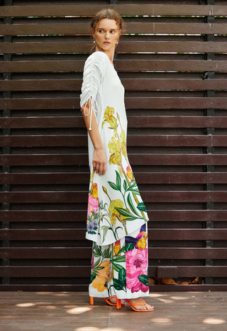 Flourish White Kurta And Pants by Nautanky, available on Indiaspopup.com