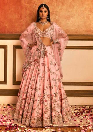 Adara pink bridal lehenga set