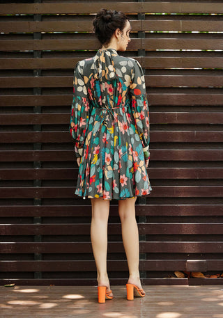 Exotica Flower Printed Dress by Nautanky, available on Indiaspopup.com