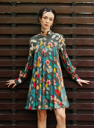 Exotica Flower Printed Dress by Nautanky, available on Indiaspopup.com