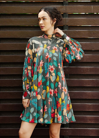 Exotica Flower Printed Dress by Nautanky, available on Indiaspopup.com