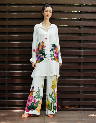 Wilderness White Shirt And Pants by Nautanky, available on Indiaspopup.com