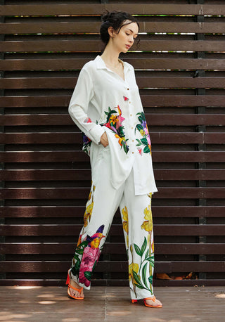 Wilderness White Shirt And Pants by Nautanky, available on Indiaspopup.com