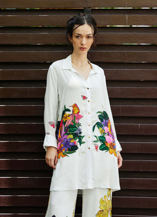 Wilderness White Shirt And Pants by Nautanky, available on Indiaspopup.com