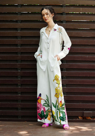 Blossom White Shirt And Pants by Nautanky, available on Indiaspopup.com