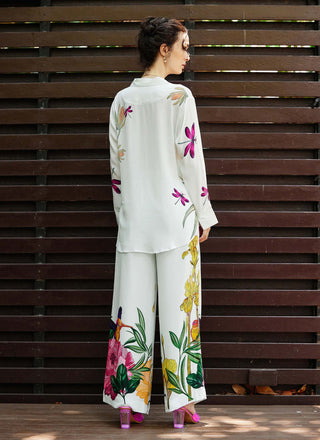 Blossom White Shirt And Pants by Nautanky, available on Indiaspopup.com