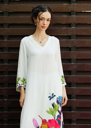 Grace White Kurta And Pants by Nautanky, available on Indiaspopup.com