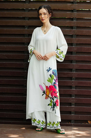 Grace White Kurta And Pants by Nautanky, available on Indiaspopup.com