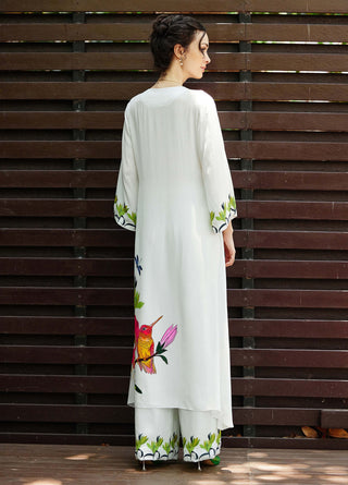 Grace White Kurta And Pants by Nautanky, available on Indiaspopup.com