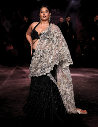 Rewa draped sari set